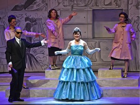 Krisztina Szabo plays Angelina (Cinderella) in the blue dress during Edmonton Opera's La Cenerentola (Cinderella) at the Northern Alberta Jubilee Auditorium in Edmonton. Ed Kaiser/Postmedia