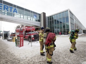 Crews responded to a fire at NAIT Friday on Friday Feb. 10, 2017.
