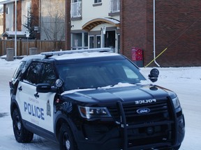 Police responded to the scene of a suspicious death at 101 Avenue and 151 Street on Sunday, Feb. 5, 2017.