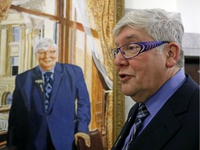 “It was the best summer job I ever had,” former Alberta premier Dave Hancock joked Monday at the official unveiling of his portrait at the legislature.