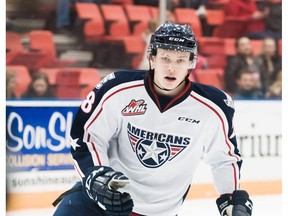 Tri-City Americans centre Morgan Geekie leads the team in scoring this season. (Doug Love, Tri-City Americans)