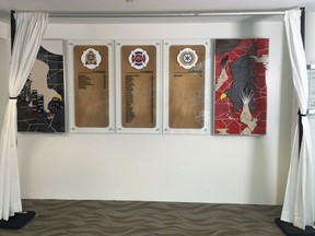 Artist Wayne Ashley worked with Coun. Bryan Anderson and city staff to create a public memorial for all first responders killed while serving the citizens of Edmonton.