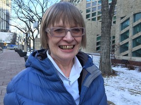 Robin Inskip spoke at council's community services committee Monday to argue Edmonton's sidewalks need to be more accessible.