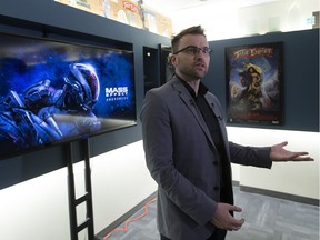 Aaryn Flynn, general manager of Edmonton-based BioWare, is using the upcoming release of Mass Effect: Andromeda as an opportunity to speak about growing the interactive entertainment industry in Alberta, on Wednesday March 1, 2017 in Edmonton.