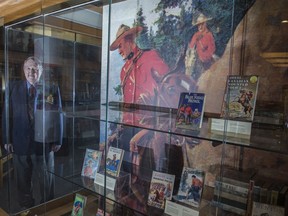 Al Lund, a retired RCMP staff sergeant, spent 50 years collecting Mountie books, comics and magazines.