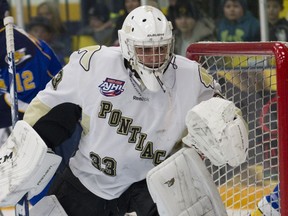 Bonnyville Pontiacs goaltender Sandro Silvestre.