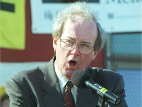 David King, past executive director of the Public School Boards' Association of Alberta and former education minister from 1979 to 1986, in a file photo.