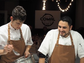 Matthew Marcotte, left, and Israel Alvarez make up the COMAL pop-up Mexican restaurant team.