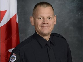 Const. Chris Gallagher is being awarded the Kiwanis Top Cop award on March 3, 2017, for his community volunteer work.