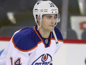 Edmonton Oilers forward Jordan Eberle in February 2012.