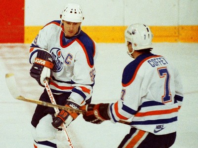 Lids Paul Coffey Edmonton Oilers Mitchell & Ness 1986 Blue Line