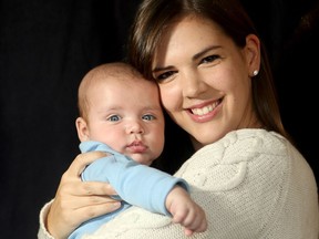 Elizabeth Dessureault and her son, Jack, appear in a 2015 file photo.