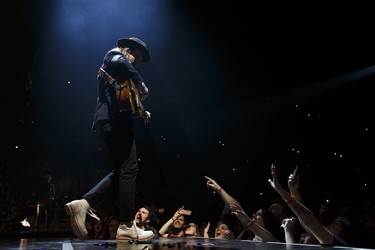 Guitarist and lead vocalist Wesley Schultz of The Lumineers performs at Rogers Place in Edmonton on Friday, March 31, 2017. Ian Kucerak / Postmedia