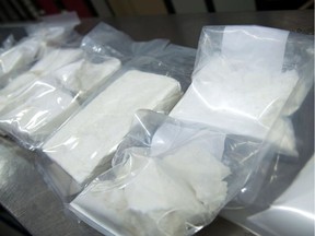Members of the Edmonton Drug and Gang Enforcement Unit (EDGE) seized hundreds of thousands of dollars worth of cocaine after executing search warrants at two southwest Edmonton residences on Thursday, Feb, 23, 2017.