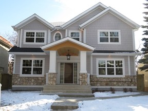 Ackard Contractors will feature two Glenora projects at an open house on March 11-12, including this home with large gables and traditional styling.
