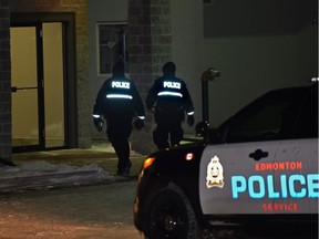 Police respond to a suspicious death in northeast Edmonton near 162 Avenue and 51 Street on Monday, March 6, 2017.