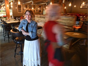 Sylvia Cheverie, co-owner at Chartier Restaurant  has a new system in her restaurant for paying tips - they pool them and split the proceeds among the staff, depending on how many hours each staff person worked during a given period in Beaumont, Wednesday, July 13, 2016. Ed Kaiser/Postmedia (Journal story by Liane Faulder)