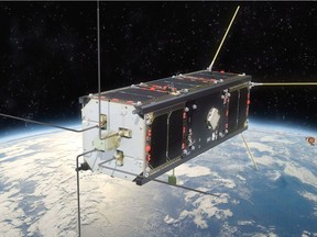 The Ex-Alta 1, seen in an artist's concept handout image, is a satellite that University of Alberta students have designed and built to gather data on space weather in low orbit.