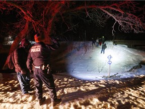 Migrants from Somalia cross into Canada illegally from the United States near Emerson, Manitoba in this Feb. 26, 2017 file photo.