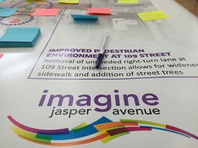 Residents were invited to weigh in on new plans for west Jasper Avenue.