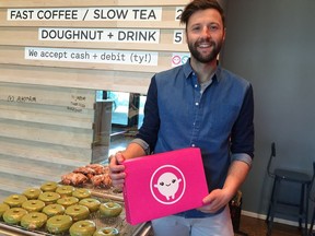 Matthew Garrett of Doughnut Party, planning to open a new location in the Ritchie neighbourhood at Christmas.