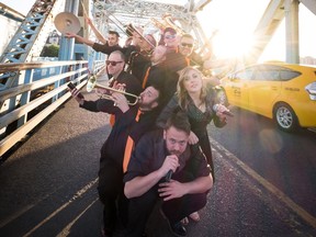 Victoria's 10-member funk band The New Groovement bring their sounds to Edmonton for three nights this week.