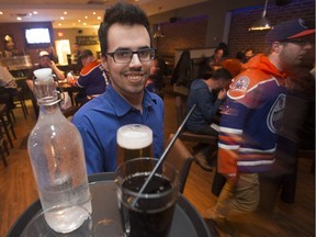 Underground Tap and Grill general manager Derek Mageau poses for a photo at the bar, 10004 Jasper Ave., in Edmonton Wednesday April 26, 2017.