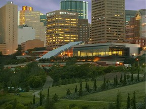 A picture of the Edmonton Conference Centre.