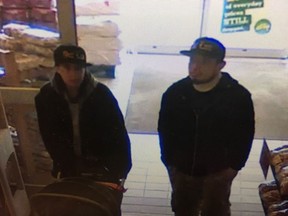 Edmonton Police Service investigators are asking for the public's assistance in identifying two people of interest in connection with the death of a toddler. Police also believe the little boy was left in the area of 155 Avenue and Castledowns Road on Tuesday, April 18, 2017 between 10:51-11:51 a.m. Supplied / Edmonton Police Service