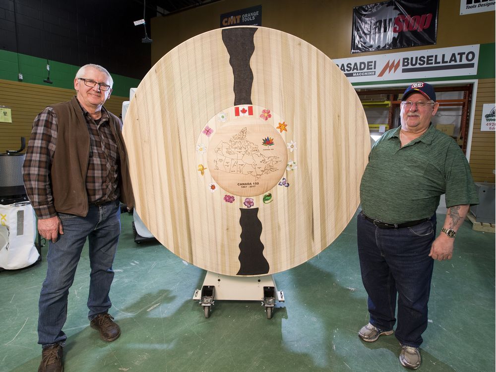 Woodturners create 'unique' massive platter for Canada's 150th