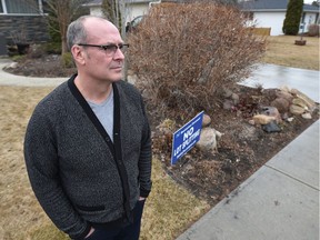 John Smith and his neighbours are preparing to sign a restrictive covenant this weekend to protect against increased density in the neighbourhood in Edmonton, Saturday, April 7, 2017.