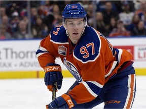 Edmonton Oilers star Connor McDavid against the Colorado Avalanche on March 25, 2017.