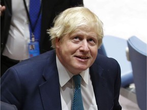 British foreign secretary Boris Johnson.