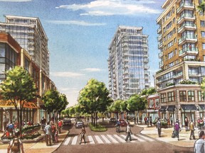 Developers Nearctic Property Group and Rockwell Group say this landmark pedestrian street planned for the Strathearn redevelopment will cost $13 million. They'd like the city to pay them back for the investment through money generated from the increased property taxes.
