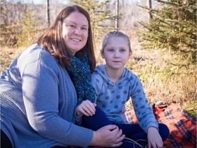 Jessica Schurman and her eight-year-old daughter, Matea. Matea attends Annie L. Gaetz School in Red Deer. She has autism, and benefits from help from speech language pathologists, psychologists, and occupational therapists.