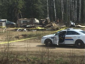 A fatal house fire in Cadotte Lake claimed the life of one person on May 9, 2017. Photo Supplied.