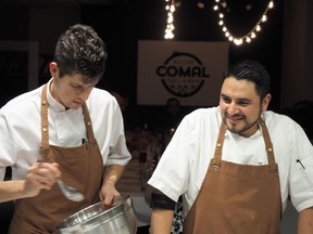 Chefs Matthew Marcotte (left) and Israel Alvarez are the talents behind COMAL Mexican pop-up restaurant.