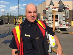 District Chief Terry Krucik says a blaze in southeast Edmonton was brought under control by more than 30 firefighters on Tuesday, May 23, 2017.