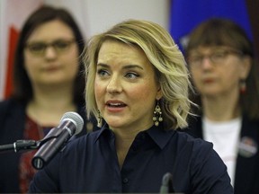 Dr. Elaine Hyshka, co-chair of Minister's Opioid Emergency Response Commission, talks about the province's dedicated emergency commission to help ramp up Alberta's ability to respond to the opioid crisis, at the Alberta Legislature in Edmonton on Wednesday May 31, 2017. (PHOTO BY LARRY WONG/POSTMEDIA)