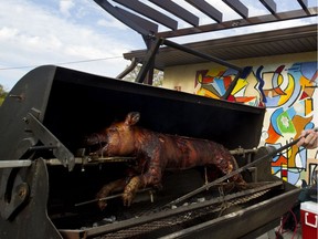 A pig roast will be held at Hazeldean community hall on July 5, organized by Second Line Food Services.