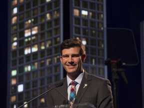 Mayor Don Iveson spoke to with hundreds of Edmonton business and community leaders at his annual State of the City address at the Shaw Conference Centre on May 24, 2017.