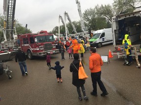 Residents got a chance to check out equipment used by Edmonton Fire Rescue, EMS, Search and Rescue and other first responders at the Get Ready in the Park event William Hawrelak Park on May 13, 2017.