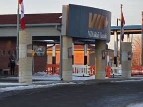The Greyhound station is in the VIA Rail building in Edmonton, Wednesday, January 25, 2017.