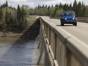 Vinca Bridge is seen near the intersection of Highway 38 and Highway 830 outside of Bruderheim on Monday, May 15, 2017. Robert Ermis Andronyk is alleged to have staged his suicide while court proceedings that would see him extradited to the United States on child-luring charges were underway.
