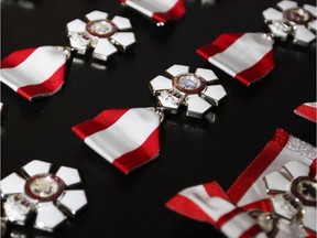 Order of Canada medals.