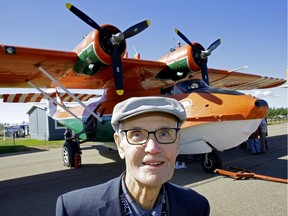 Hal Burns, 95, reconnects Sunday with the newly restored Canso 11094, a patrol bomber he piloted on submarine hunting missions in the Second World War, at the Fairview Municipal Airport in northwestern Alberta. The aircraft crashed north of Inuvik, N.W.T., 16 years ago and was rescued by six Fairview farmers.