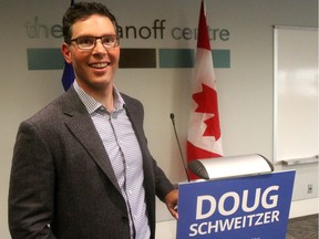 Calgary lawyer Doug Schweitzer, 38, plans to seek the leadership of the United Conservative Party.