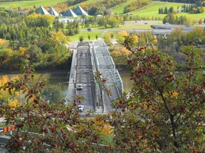 The Low Level Bridge seen from MacDonald Drive in downtown Edmonton. File photo.