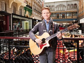 Martin Kerr performs at Rogers Place on Saturday.