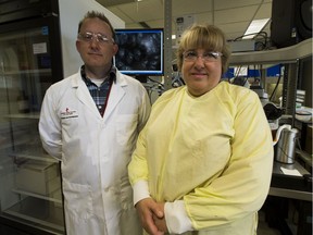 Jason Acker and Janet Elliot are among those who authored a peer-reviewed consensus statement published in Nature Biotechnology. The world's leading experts in organ and tissue preservation announced they are joining forces to help end the short transplant windows that result in countless missed opportunities to save lives. Taken on Tuesday June 13, 2017, in Edmonton.